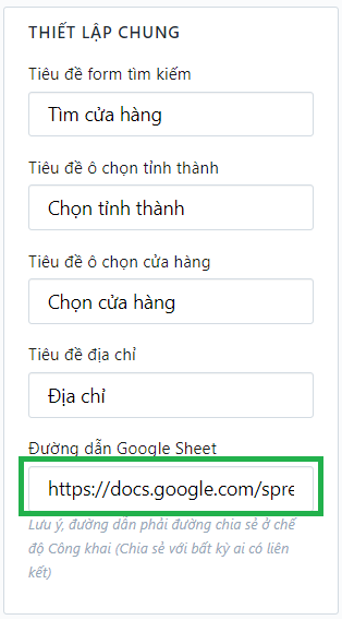 Dán lại link