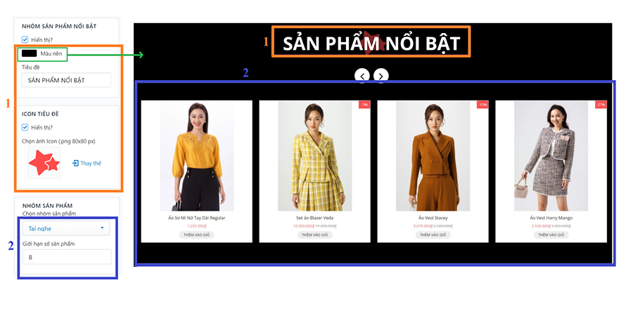 Nhóm sản phẩm nổi bật